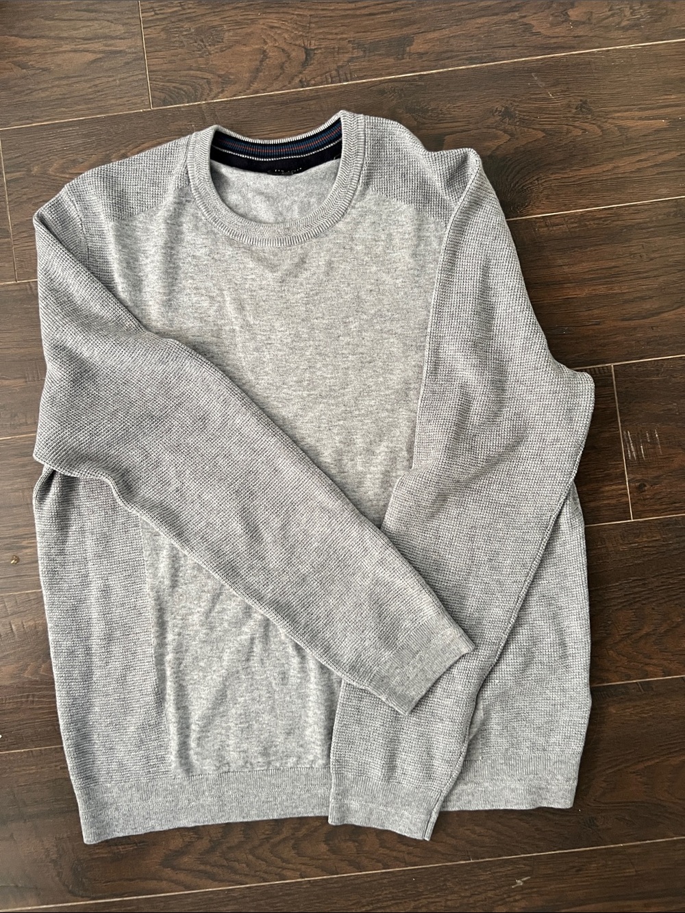Ted Baker Gray Crewneck Sweater - Lightweight Knit